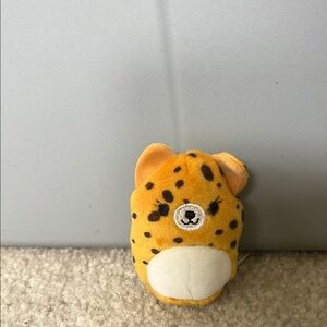 Micro Squishmallows Orange and Black Spotted Stuffed Animal